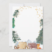 Invitation Baby shower Boy Boy Woodland (Dos)