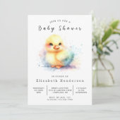 Invitation Baby shower Boy Digital Duck (Debout devant)