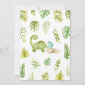 Invitation Baby shower Boy Dinosaur (Dos)