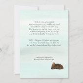 Invitation Baby shower Boy Forest Adventure Bears Quarantiné (Dos)