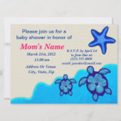 Invitation Baby shower Boy Honu (Devant)