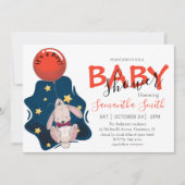 Invitation baby shower, Boy Rabbit Invitation (Devant)