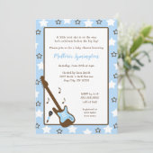 Invitation Baby shower Boy Rock Star (Debout devant)