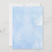 Invitation Baby shower Boys Clothesline Teddy Bear (Dos)