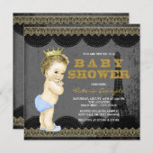Invitation Baby shower Boys Paris (Devant / Derrière)
