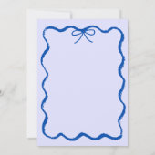 Invitation Baby shower branché à main coulissante (Dos)