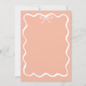 Invitation Baby shower branché à main coulissante (Dos)