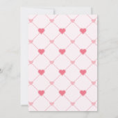 Invitation Baby shower branché de Saint-Valentin (Dos)