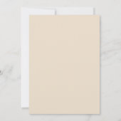 Invitation Baby shower Brown de la forêt (Dos)