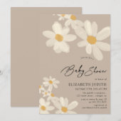 Invitation Baby shower Brown de marais (Devant / Derrière)