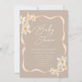 Invitation Baby shower Brown de marais (Devant)