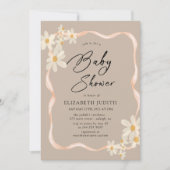 Invitation Baby shower Brown de marais (Devant)