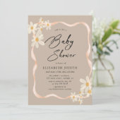 Invitation Baby shower Brown de marais (Debout devant)