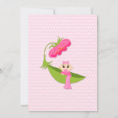 Invitation Baby shower Brown des yeux de pois mignon (Dos)