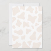 Invitation Baby shower Brown Highland Cow (Dos)