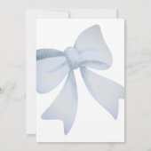Invitation Baby shower Brown Ours Et Bow (Dos)