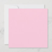 Invitation Baby shower Brown rose de fille de point de polka (Dos)