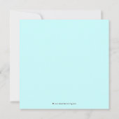 Invitation Baby shower Brown turquoise (Dos)
