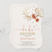Invitation Baby shower Brunch (Devant / Derrière)