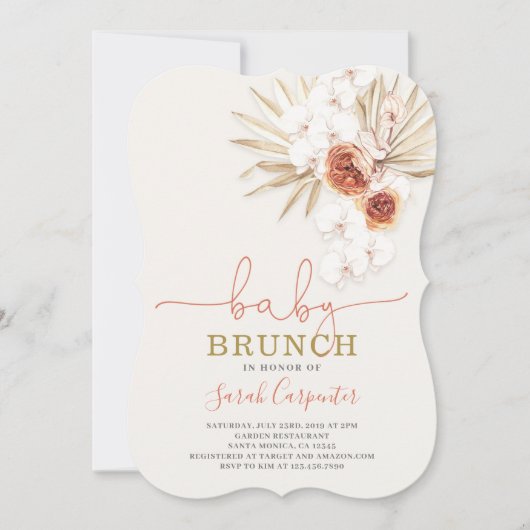 Invitation Baby shower Brunch (Devant)