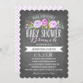 Invitation Baby shower Brunch (Devant / Derrière)