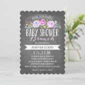 Invitation Baby shower Brunch (Debout devant)