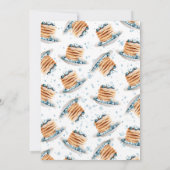 Invitation Baby shower Brunch Bébé Blueberry (Dos)