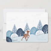 Invitation Baby shower Buck et Son (Dos)