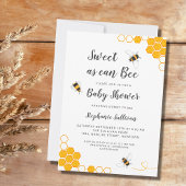 Invitation Baby shower budgétaire aussi doux que possible
