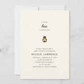 Invitation Baby shower Bumblebee (Devant)