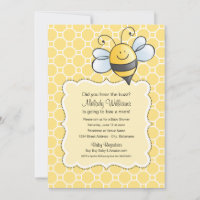 Baby shower Bumblebee jaune et noir