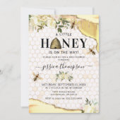 Invitation Baby Shower Bumblebee Vintage (Devant)