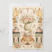 Invitation Baby Shower Bun dans le Four (Dos)