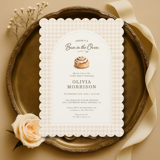 Invitation Baby-Shower Bun dans le Four