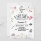 Invitation Baby Shower Bun et Burger (Devant)