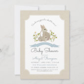 Invitation Baby shower Bunny (Devant)