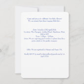 Invitation baby shower Bunny Aquarelle (Dos)