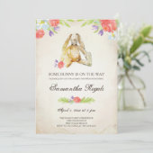 Invitation baby shower ~ Bunny Invitation (Debout devant)