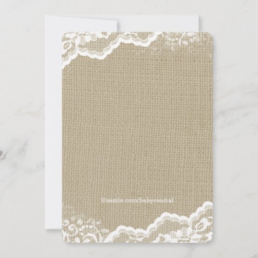 Invitation Baby shower Burlap Mason Jar (Dos)