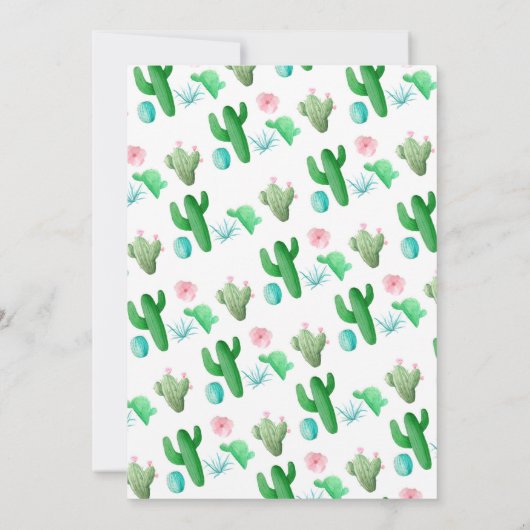 Invitation Baby shower Cactus (Dos)