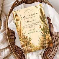 Baby Shower Cactus Boho Fantaisiste