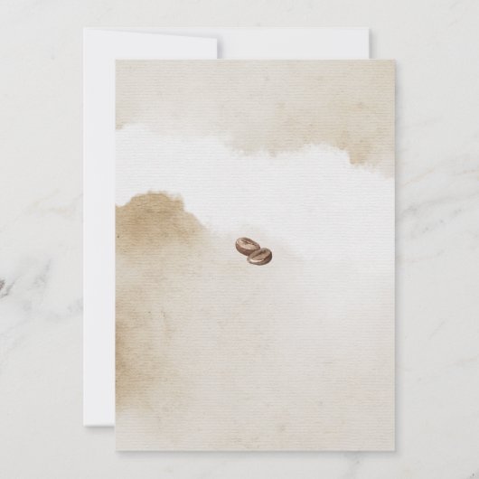 Invitation Baby shower café (Dos)