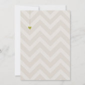 Invitation baby shower, Cages d'oiseaux Arbre coul (Dos)