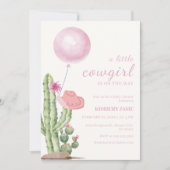 Invitation Baby shower cagoule rose de l'Ouest (Devant)