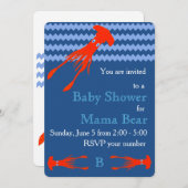 Invitation Baby shower calmar colossal (Devant / Derrière)