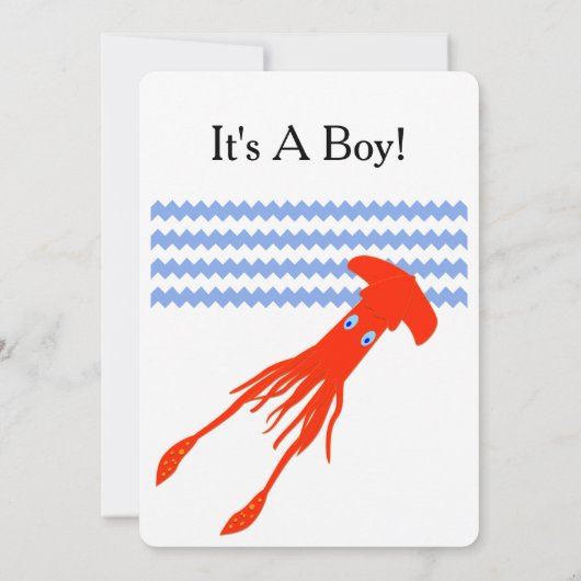 Invitation Baby shower calmar colossal (Dos)