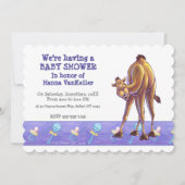 Invitation Baby shower Camel mignon (Devant)