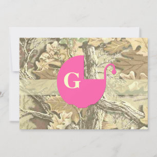 Invitation Baby shower Camo Elegant