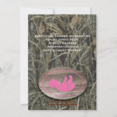 Invitation Baby shower Camo Rose (Dos)