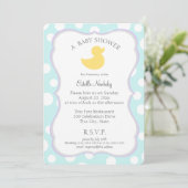 Invitation Baby shower canard (Debout devant)